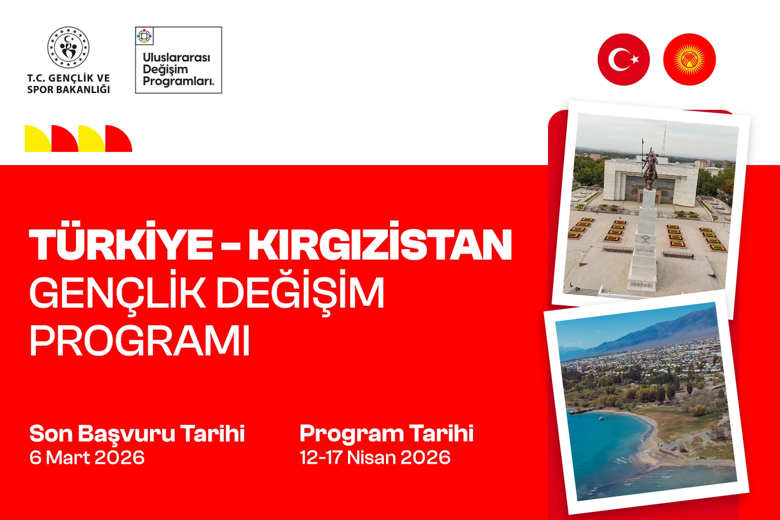 Türkiye–Kırgızistan Gençlik Değişim Programı için son başvuru 6 Mart